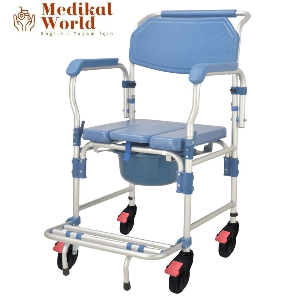 Poylin P610 Alüminyum Banyo Tuvalet Sandalyesi
